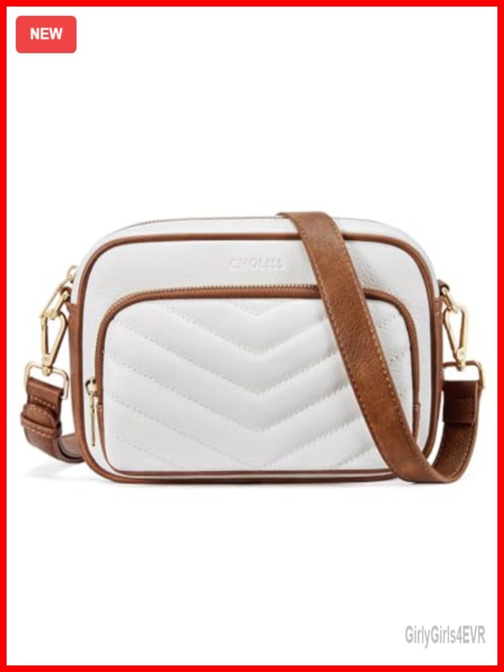 Quilted Crossbody Bag RFID Vegan Leather Travel Purse Small Handbag with Wallet